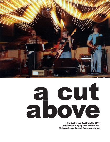 2010 A Cut Above Yearbook Cover