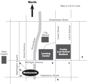 Downtown Lansing map
