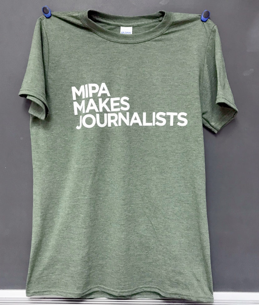 MIPA makes journalists T-shirt