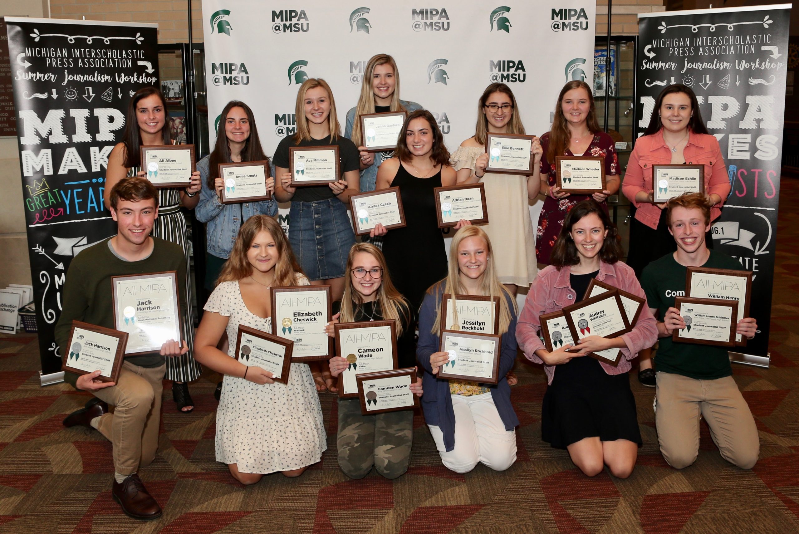 MIPA recognizes 2019 all-state Student Journalist Staff