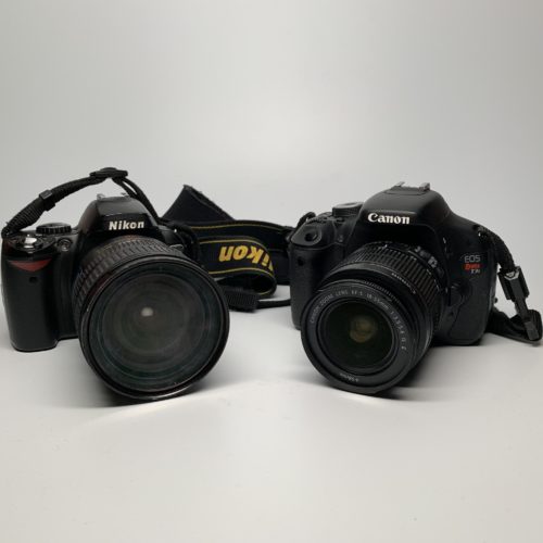 Nikon and Canon DSLR cameras