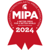 Red MIPA badge with 2024