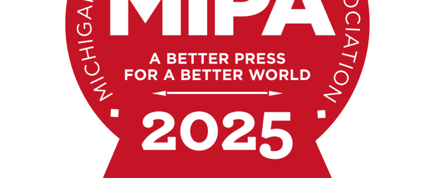 Red MIPA badge with 2025