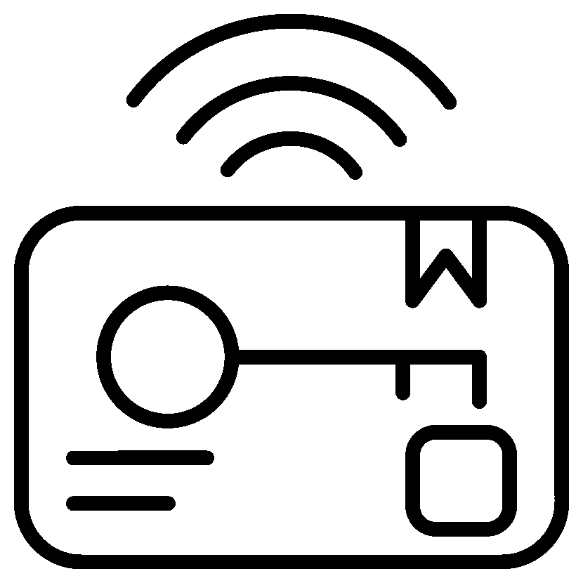 drawing of an access card